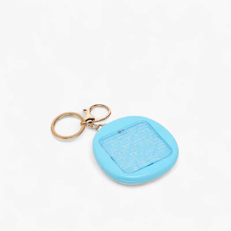 Lifestyle Maze Puzzle Charm Keyring in Blue